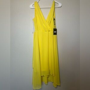 DKNY Yellow Summer Flowy Dress Size 2